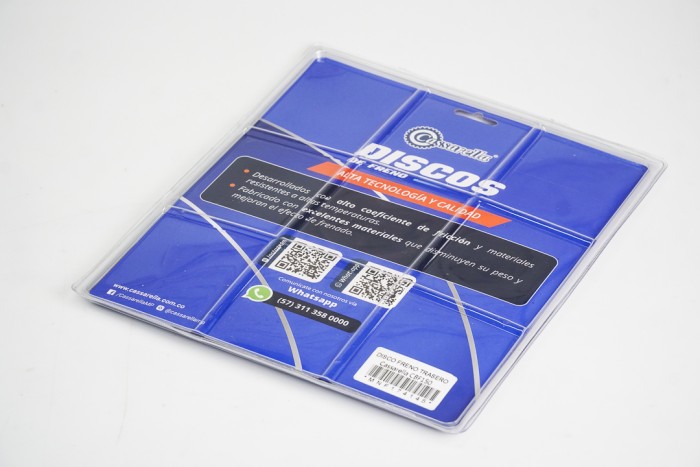 DISCO FRENO TRASERO + CASSARELLA CBF150|NITRO151|CB 150 INVICTA|XRE 190|XRE 300 ABS|THRILLER 150