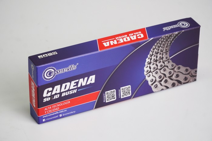 CADENA EN CAJA 428-H-110-CASSARELLA-DORADA