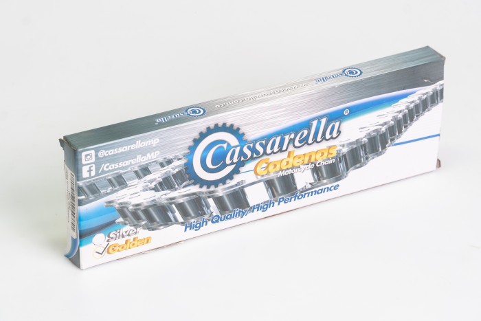 CADENA EN CAJA 428-H-138-CASSARELLA-DORADA O'RING