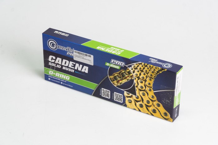 CADENA EN CAJA 428-H-132-CASSARELLA-DORADA O'RING