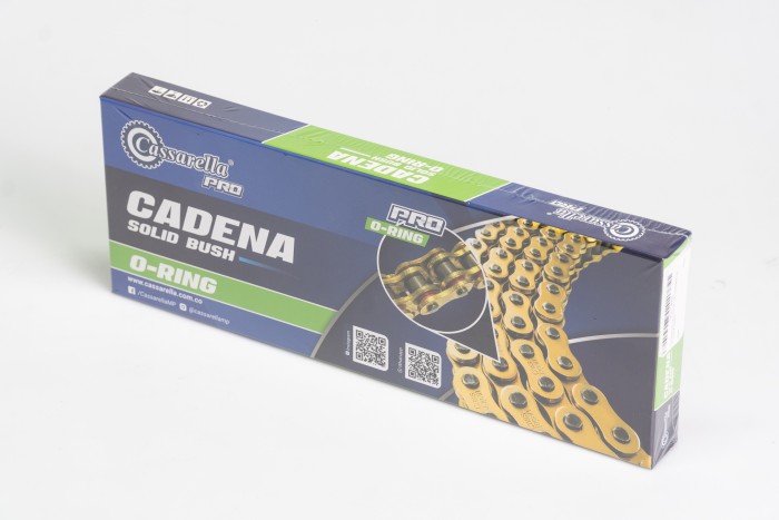CADENA EN CAJA 428-H-136-CASSARELLA-DORADA O'RING