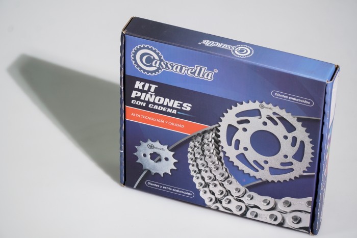 KIT CAJA CADENA - NK 250 5 HUECOS (PT40C-PD14C-520-H-120 C) DORADA CASSARELLA