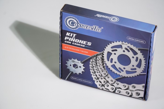 KIT CAJA CADENA - ONE ST 100 4 HUECOS (PT42C-PD14C-428-H-120-C) DORADA CASSARELLA