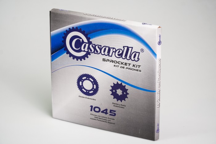 KIT PIÑONES - ONE ST 100 4 HUECOS (PT42C-PD14C PASO 428) CASSARELLA