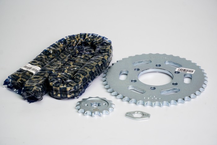 KIT CAJA CADENA - BOXER MODELO 2022 6 HUECOS (PT42C-PD14C-428-H-124-C) NIQUELADA CASSARELLA