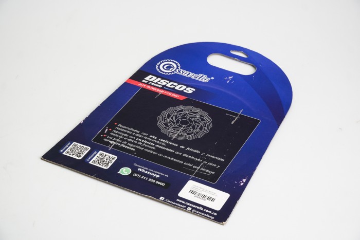 DISCO FRENO DELANTERO + CASSARELLA LIBERO125//YBR125 ESD