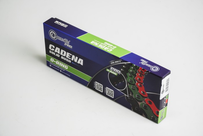CADENA EN CAJA 520-H-112-CASSARELLA-VERDE O'RING