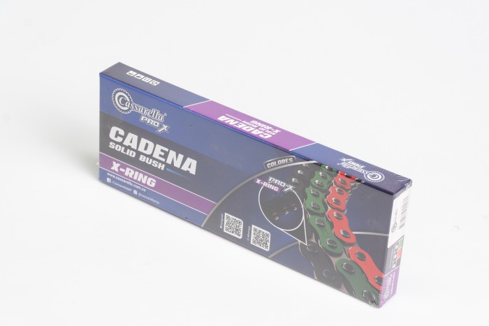 CADENA EN CAJA 520-H-110-CASSARELLA-VERDE XRING