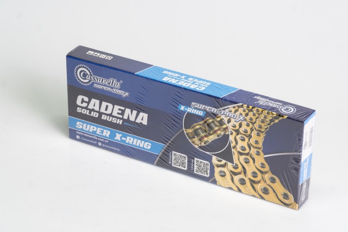 CADENA EN CAJA 530-H-120-CASSARELLA-DORADA SUPER XRING