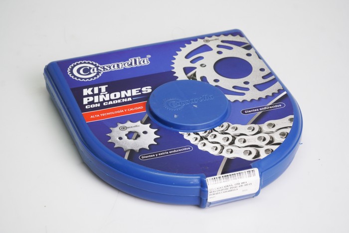 KIT CAJA CADENA - ONE 100 4 HUECOS (PT38C-PD14C-428-H-102-C) DORADA CASSARELLA