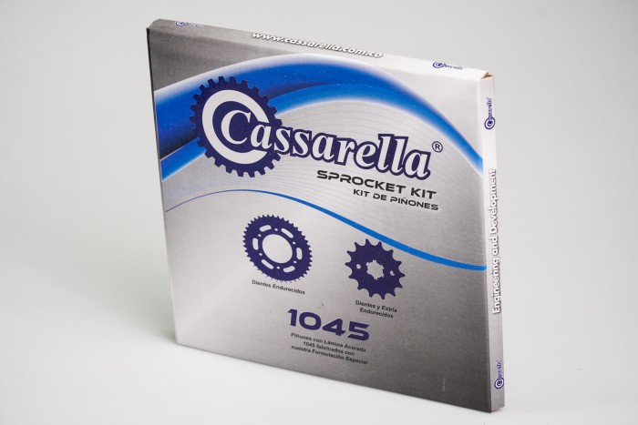 KIT PIÑONES - KEE 100 4 HUECOS (PT37C-PD14 PASO 420) CASSARELLA