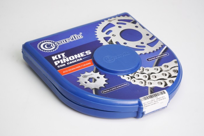 KIT CAJA CADENA - TARGET 125 4 HUECOS (PT37C-PD14C-428-H-132-C) DORADA CASSARELLA