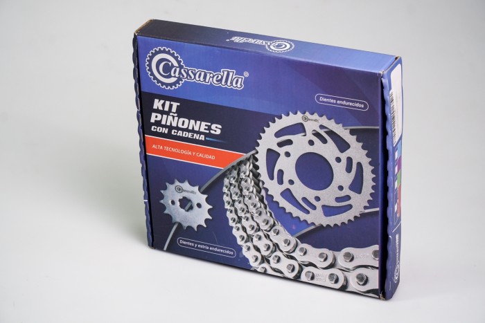 KIT CAJA CADENA - DR 150 6 HUECOS (PT50C-PD17C-428-H-132C) DORADA CASSARELLA