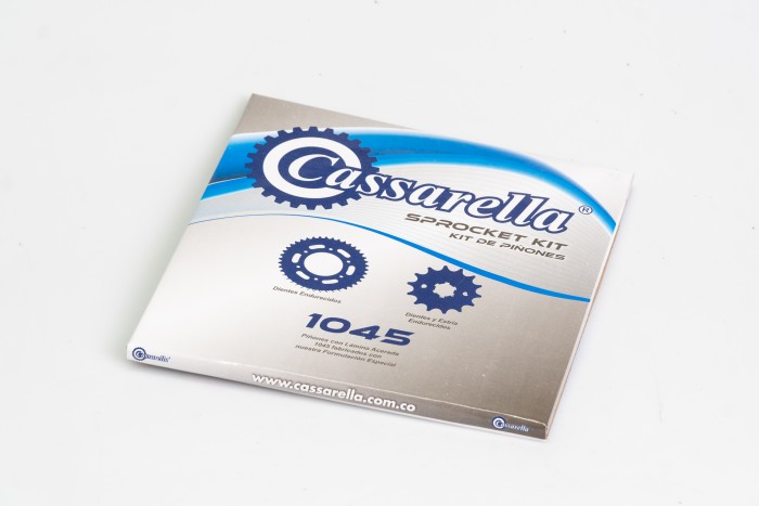 KIT PIÑONES - APACHE 160 4 VALVULAS /4 HUECOS (PT45C-PD13C-428C) CASSARELLA