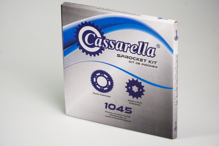 KIT PIÑONES - IGNITOR 125 4 HUECOS (PT44C-PD14C- 428) CASSARELLA