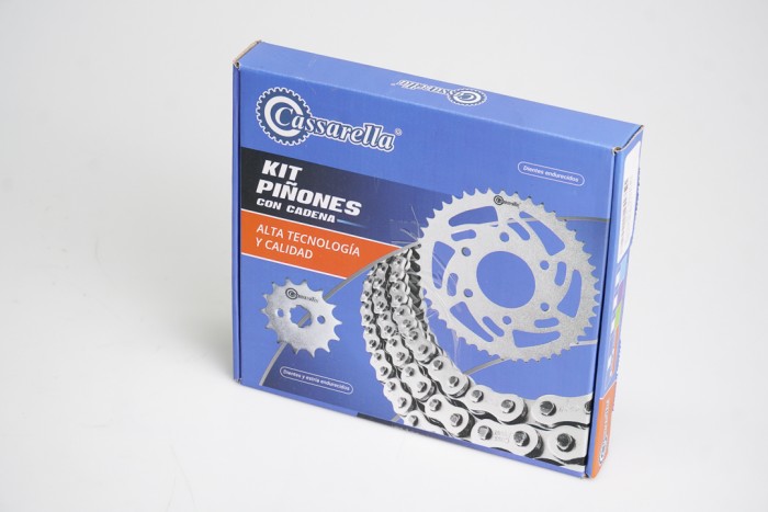 KIT CAJA CADENA - THRILLER 200 4 HUECOS (PT36C-PD13C-520-H-120-C) DORADA CASSARELLA