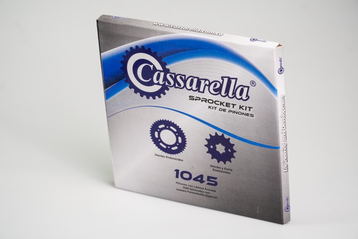 KIT PIÑONES - AKT TTX 200 4 HUECOS (PT39C-PD13C PASO 520) CASSARELLA