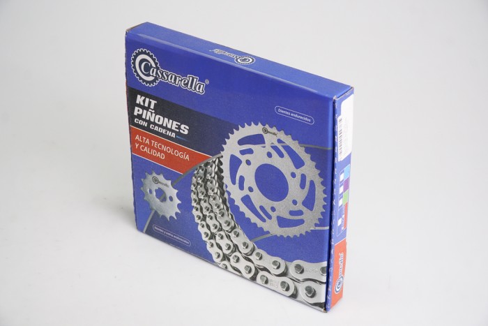 KIT CAJA CADENA - CBR 250 6 HUECOS (PT38C-PD14C-520-H-132C) DORADA O'RING CASSARELLA