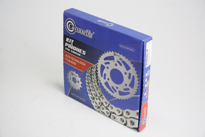 KIT CAJA CADENA - MT-09 6 HUECOS (PT45C-PD16C-525-H-120-C) DORADA O´RING CASSARELLA