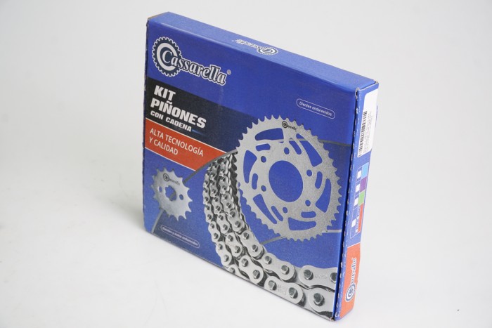 KIT CAJA CADENA - NINJA SL 250 6 HUECOS (PT42C-PD14C-520-H-110-C) DORADA O`RING CASSARELLA