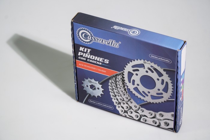 KIT CAJA CADENA - DR 650 6 HUECOS (PT43C-PD15C-520-H-120-C) DORADA CASSARELLA