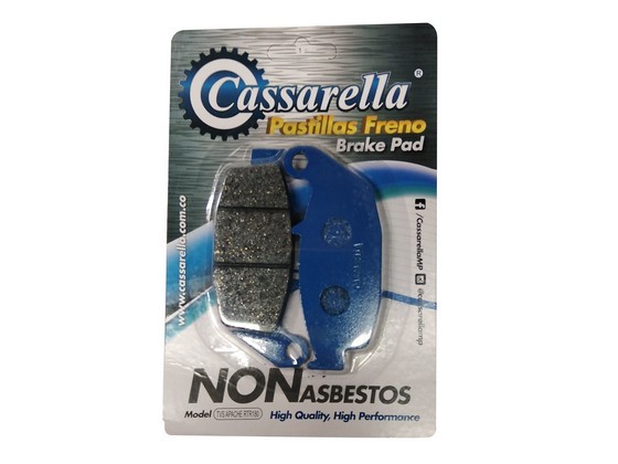 PASTILLA FRENO CASSARELLA TRAS. APACHE180- 200/TTX 180/TTR 180/TTR-200/TT-200-DS/APACHE160-4V