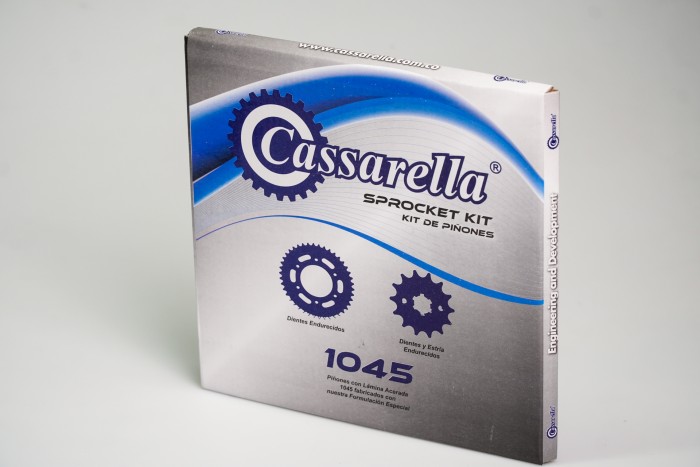 KIT PIÑONES - MT-07 6 HUECOS (PT43C-PD16C PASO 525) CASSARELLA