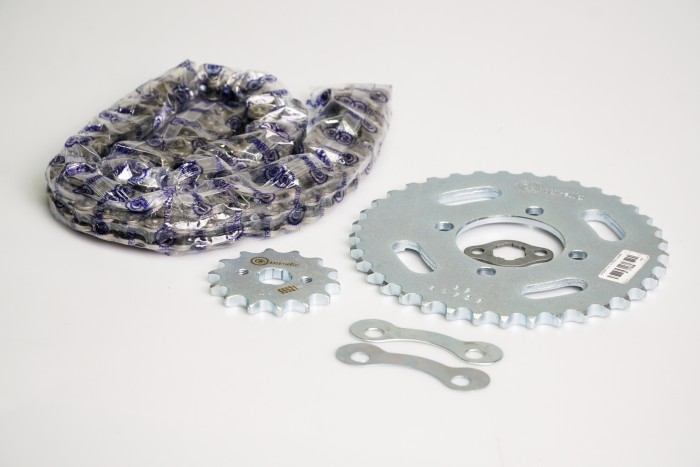 KIT CAJA CADENA - KEE 100 4 HUECOS (PT37C-PD14C-420--124-C) NIQUELADA CASSARELLA