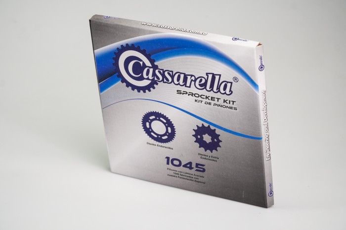 KIT PIÑONES - XT VIRAGO 600 4 HUECOS (PT45C-PD13C- 520) CASSARELLA