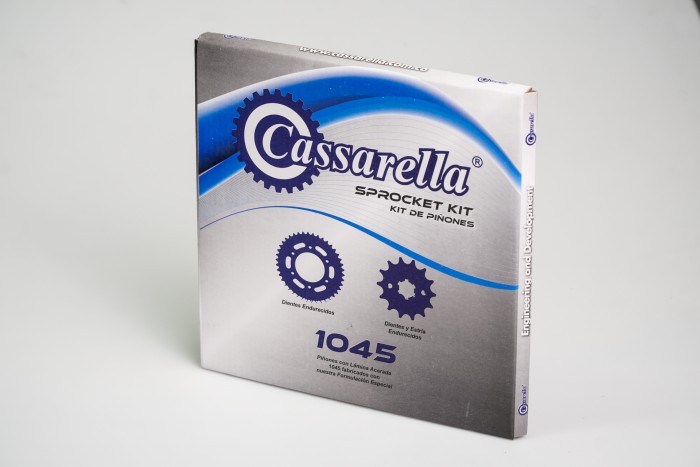 KIT PIÑONES - TRACK 125 4 HUECOS (PT36C-PD14C PASO 428) CASSARELLA