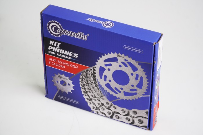 KIT CAJA CADENA - ROCK-Z 125 4 HUECOS (PT39C-PD15C-428-H-110-C) DORADA CASSARELLA