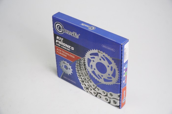 KIT CAJA CADENA - ER6N 600 6 HUECOS (PT46C - PD14C - CA 520-H-120 C) DORADA CASSARELLA