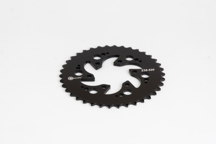 SPROCKET - 38 AKT TTX 180 PASO 520 ESTILO RANGE NEGRO DURAL RACER CASSARELLA X
