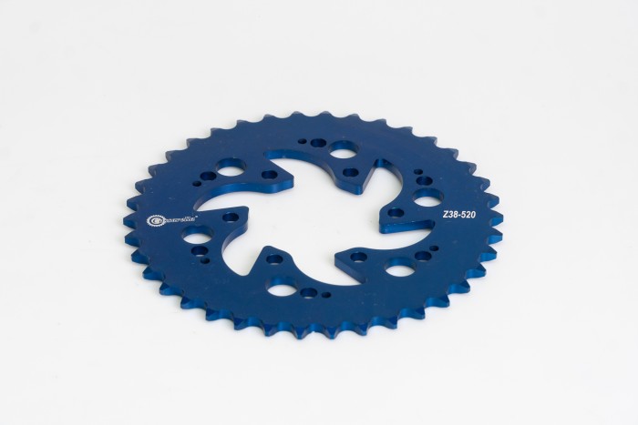 SPROCKET - 38 AKT TTX 180 PASO 520 ESTILO RANGE AZUL DURAL RACER CASSARELLA X