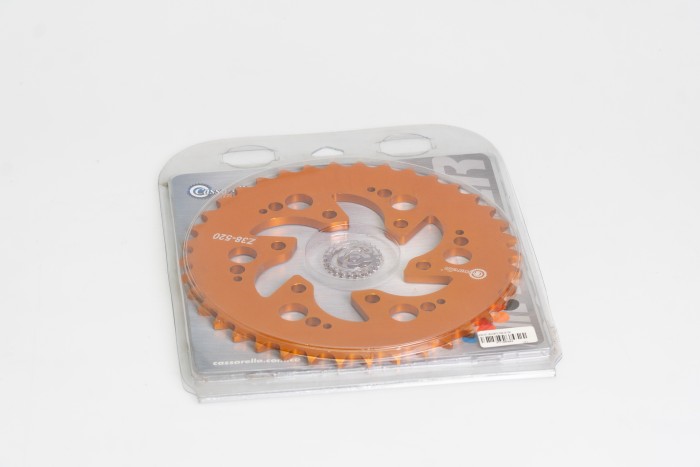SPROCKET - 38 AKT TTX 180 PASO 520 ESTILO RANGE NARANJA DURAL RACER CASSARELLA X