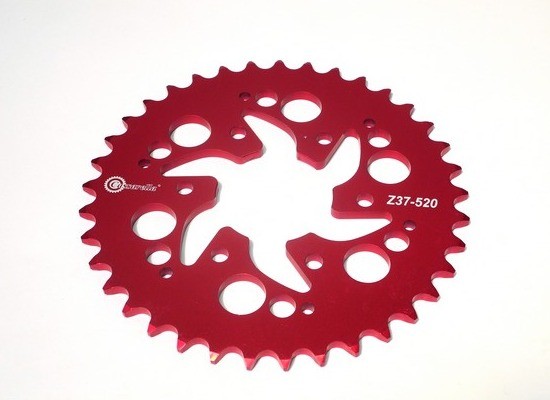 SPROCKET - 37 PULSAR NS 200 PASO 520 ESTILO RANGE ROJO DURAL RACER CASSARELLA