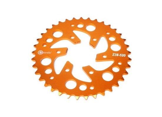 SPROCKET - 37 PULSAR NS 200 PASO 520 ESTILO RANGE NARANJA DURAL RACER CASSARELLA