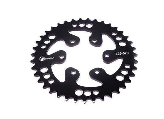 SPROCKET - 39 CR5 180 PASO 520 ESTILO RANGE NEGRO DURAL RACER CASSARELLA X