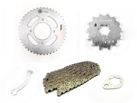 KIT CAJA CADENA - CRIPTON FULL INYECCION 115 4 HUECOS (PT41C-PD14C-420--110-C) NIQUELADA CASSARELLA