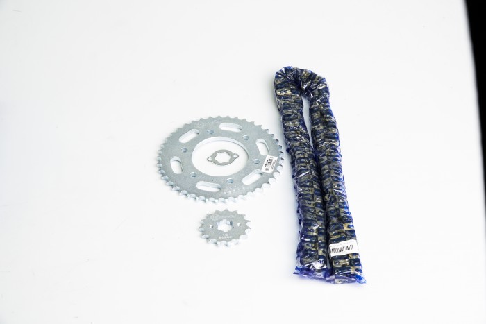 KIT CAJA CADENA - SZR 160 SPEED 6 HUECOS (PT41C-PD15C-428-H-132-C) DORADA CASSARELLA