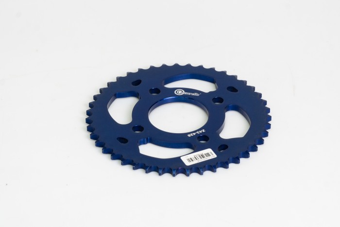 SPROCKET - 43 PULSAR 180 4H PASO 428 ESTILO SPIRO AZUL DURAL RACER CASSARELLA X