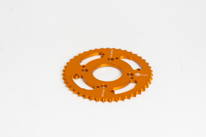 SPROCKET - 43 PULSAR 180 4H PASO 428 ESTILO TURN NARANJA DURAL RACER CASSARELLA X