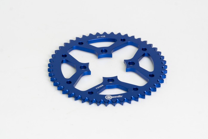 SPROCKET - 47 DT N 125/175 PASO 428 ESTILO IRON AZUL DURAL RACER CASSARELLA X