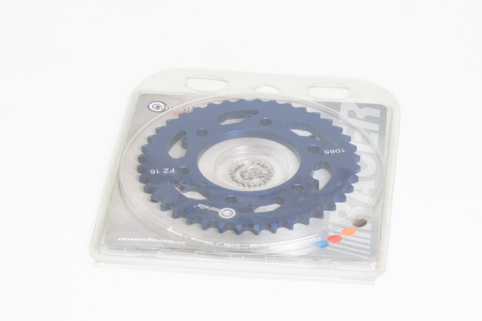 SPROCKET - 40 FZ 160 PASO 428 ESTILO TURN AZUL DURAL RACER CASSARELLA X