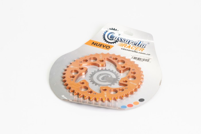 SPROCKET - 40 FZ 160 PASO 428 ESTILO RANGE NARANJA DURAL RACER CASSARELLA X