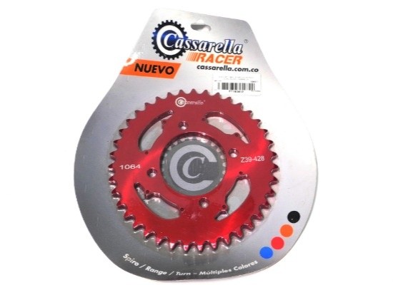 SPROCKET - 39 RX 115 ESTILO RANGE ROJO DURAL RACER CASSARELLA