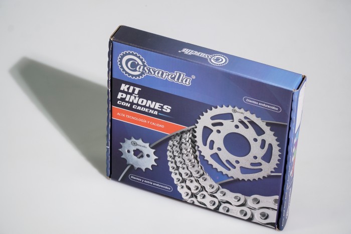 KIT CAJA CADENA - PULSAR 200 4 HUECOS (PT38C-PD14C-520-H-110-C) DORADA CASSARELLA