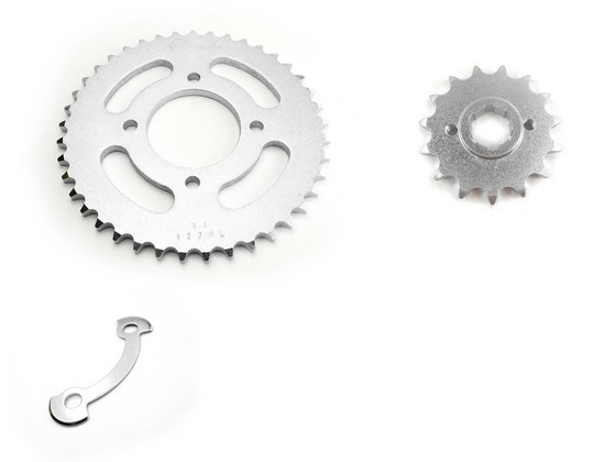 KIT PIÑONES - AKT EVO NE 125/AKT CHR 125  4 HUECOS (PT41C-PD15C PASO 428) CASSARELLA