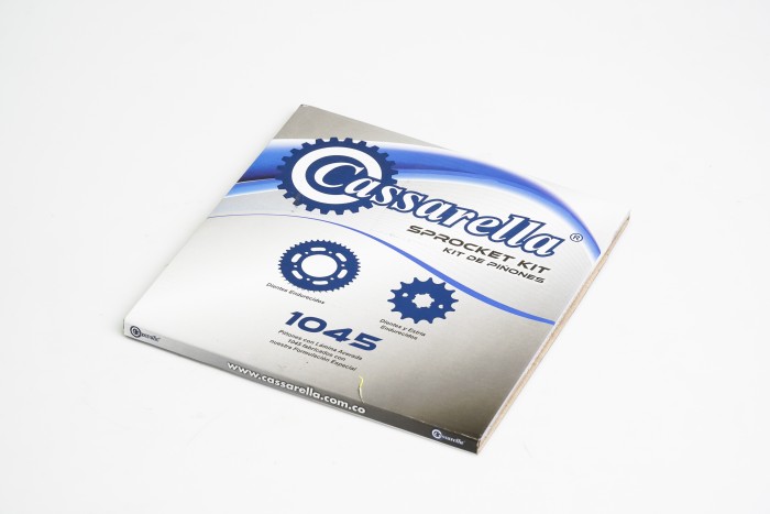 KIT PIÑONES - AKT TT 125 4 HUECOS (PT46C-PD17C PASO 428) CASSARELLA