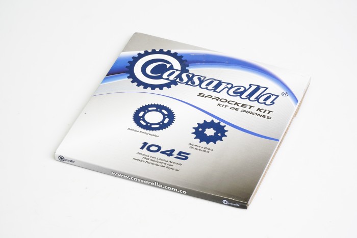 KIT PIÑONES - GS 125 4 HUECOS (PT45C-PD14C- 428)  CASSARELLA